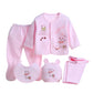 5pcs/Set Newborn Baby Clothing Set Cartoon Infant Boys Girls Clothes Suits Cotton Soft Cute Cat Newborn Outfit Baby Sets ﻿