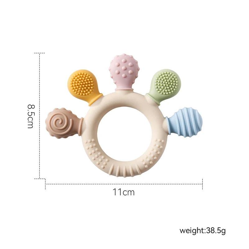 Silicone Teether Baby 0 12 Months