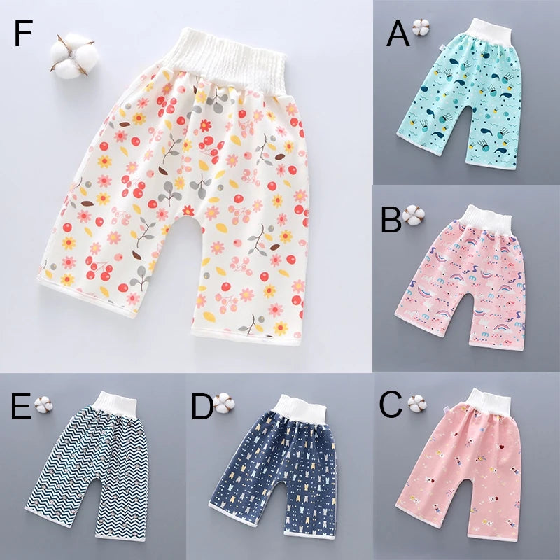 Waterproof Baby Diaper Pants - Leak-Proof Urine Training Pants, Washable Cloth Diapers, Sleep Bed Pants & Potty Training Pants for Infants and Kids