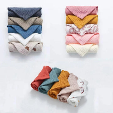 5 PcsWashcloth FaceclothInfant Wash Hand Face Wipes Baby Cotton