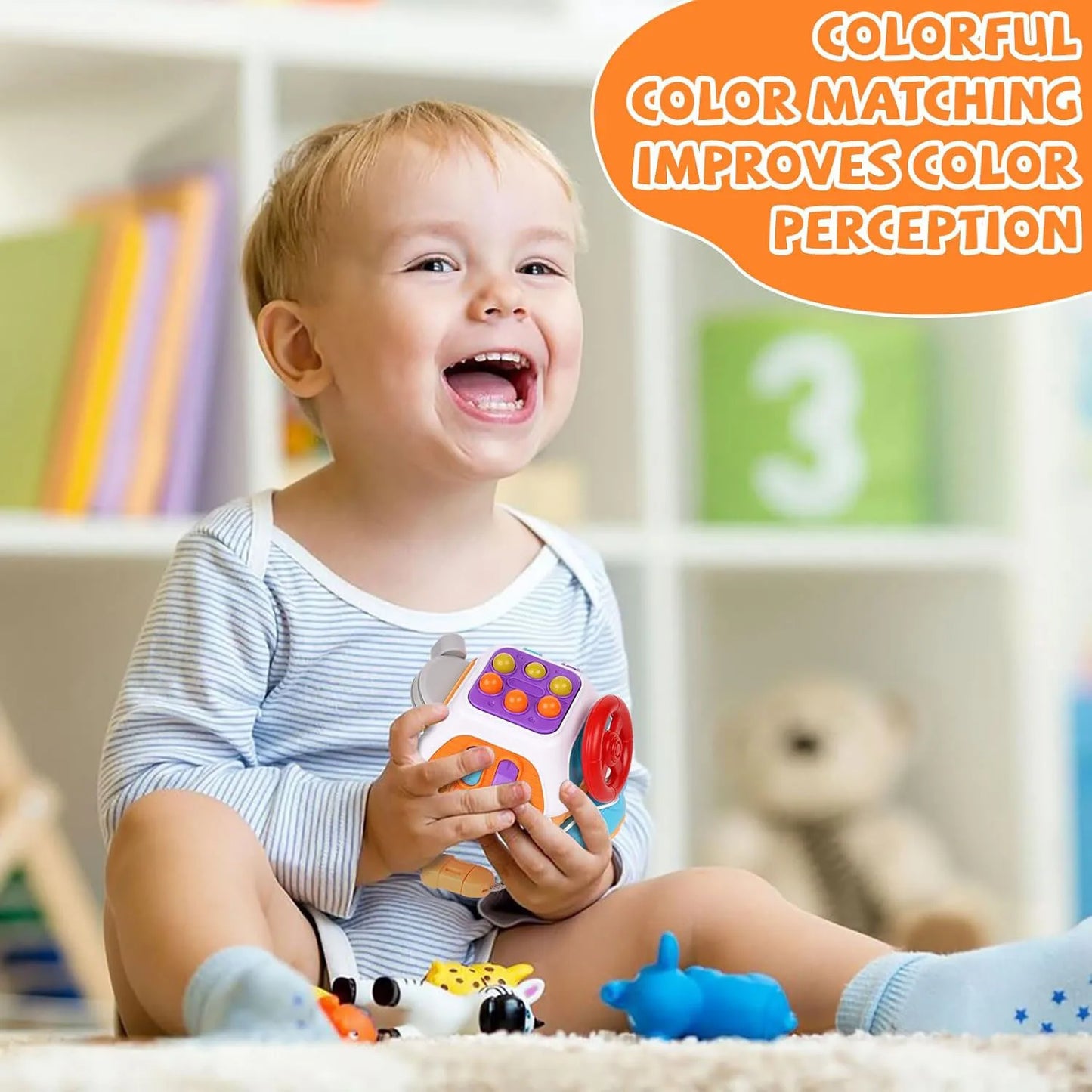 Board Cube Montessori Sensory Educational Toys