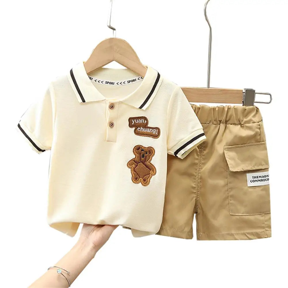 Kids Clothes Boys Summer Two-piece Sets  New Boys Baby Outfit Fashion Trendy Clothing Casual Set 0-4 Years Old