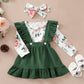 0-12Months Newborn Baby Girl 3PCS Clothes Set Floral Long Sleeve Fashion Spring & Autumn Daily Outfit