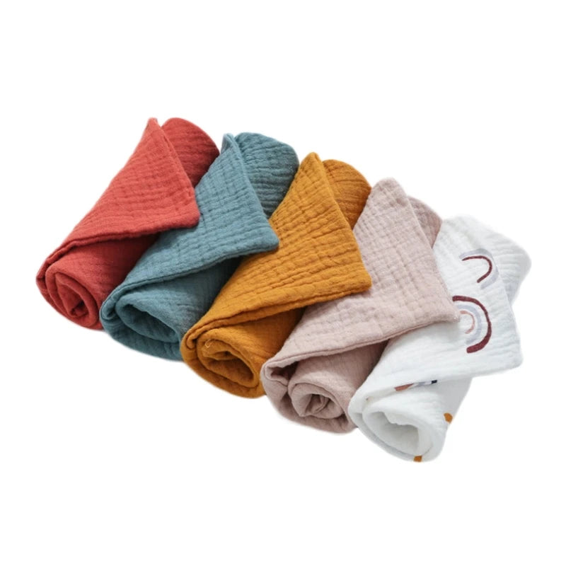 5 PcsWashcloth FaceclothInfant Wash Hand Face Wipes Baby Cotton