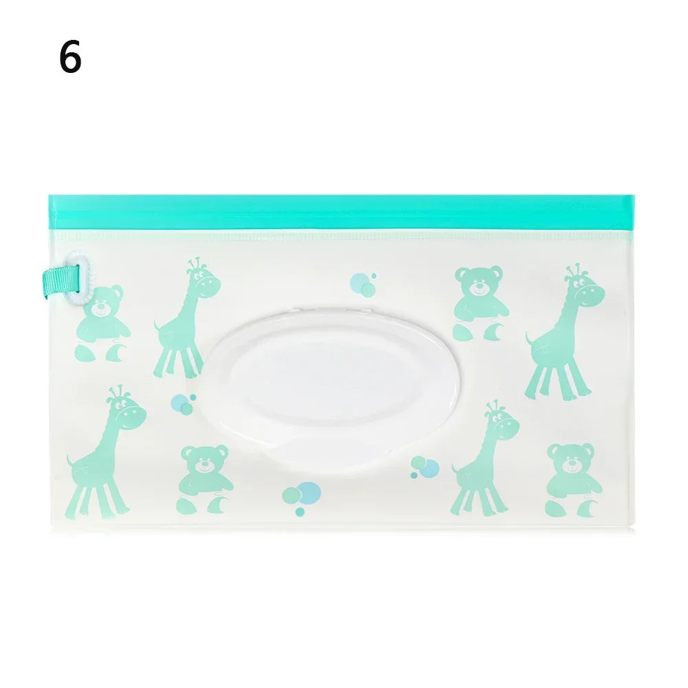1Pc Baby Fashion Wipes Carrying Case Clutch and Clean Wet Wipes