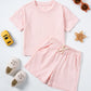 Summer 2pcs Kids Clothes Sets Children Sports Style Tracksuits T-shirts and Shorts Boy and Girl Outfits Suits