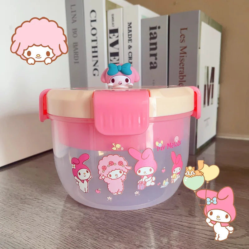 Sanrio Bento Box Kawaii Hello Kitty Portable Lunch
