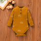 3 PCS Baby Boy Clothes Set Spring Autumn Knitted V-neck Romper+infant Pants+Cap Newborn Outfit