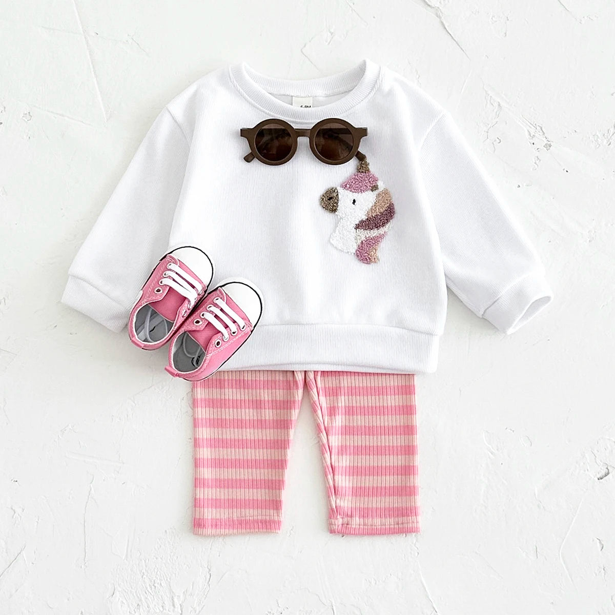 2Pcs Newborn Baby Clothes Sets New Baby Clothing Spring Boys Girls