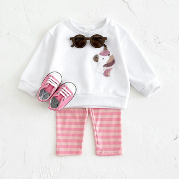2Pcs Newborn Baby Clothes Sets New Baby Clothing Spring Boys Girls