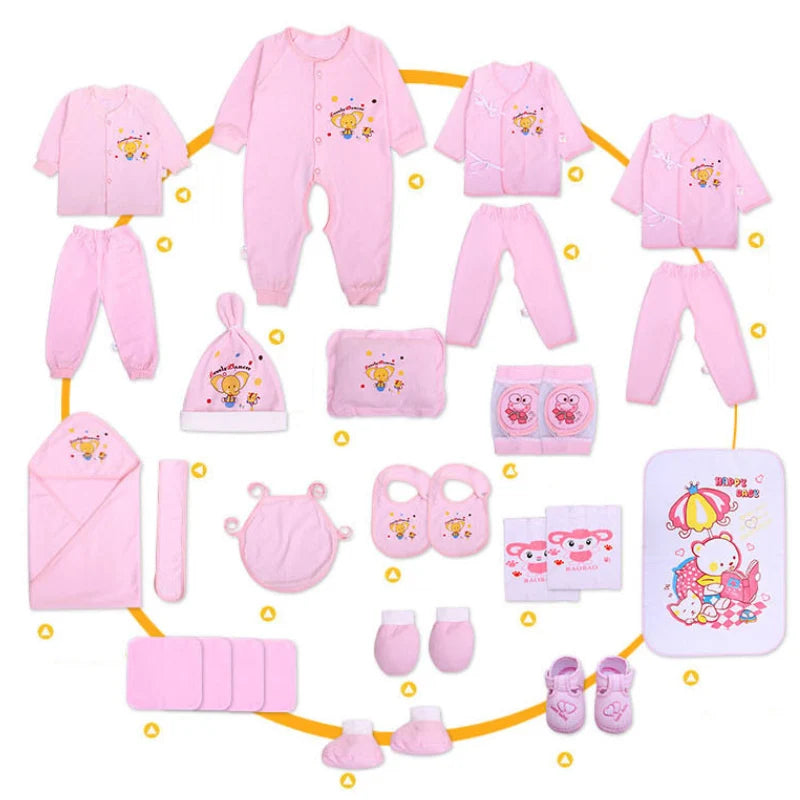 20/22/24/26 Pieces Newborn Clothes Baby Gift Pure Cotton Baby Set 0-6 Months Spring Summer Kids Clothes Suit Unisex Without Box