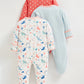 Soft Organic Cotton Baby Bodysuits - 3 Pack for 0-12 Months
