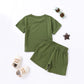 Summer 2pcs Kids Clothes Sets Children Sports Style Tracksuits T-shirts and Shorts Boy and Girl Outfits Suits