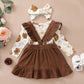 0-12Months Newborn Baby Girl 3PCS Clothes Set Floral Long Sleeve Fashion Spring & Autumn Daily Outfit