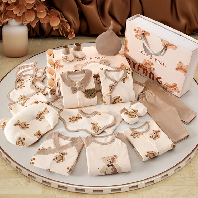 20/22/24/26 Pieces Newborn Clothes Baby Gift Pure Cotton Baby Set 0-6 Months Spring Summer Kids Clothes Suit Unisex Without Box
