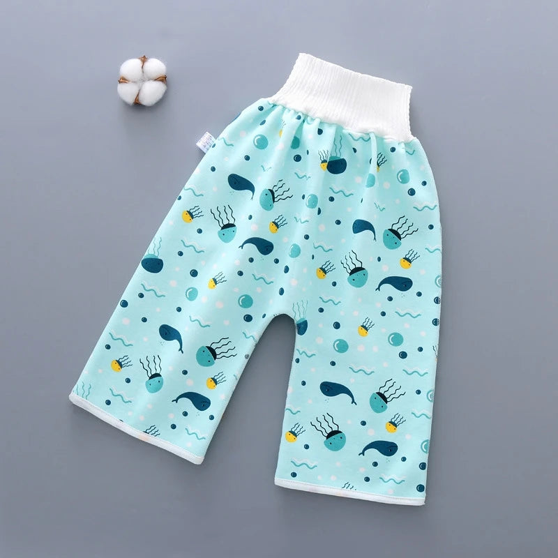 Waterproof Baby Diaper Pants - Leak-Proof Urine Training Pants, Washable Cloth Diapers, Sleep Bed Pants & Potty Training Pants for Infants and Kids