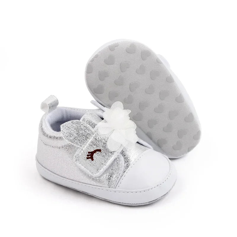 Baby Girls Shoes Soft Bottom Non-slip Flowers Spring Autumn Outdoor Fashion Casual Infant Newborns Crib First Walkers Baby Shoes