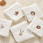 6 Layer Cotton Embroidery Baby Saliva Towels Hand Face Wipes Newborn