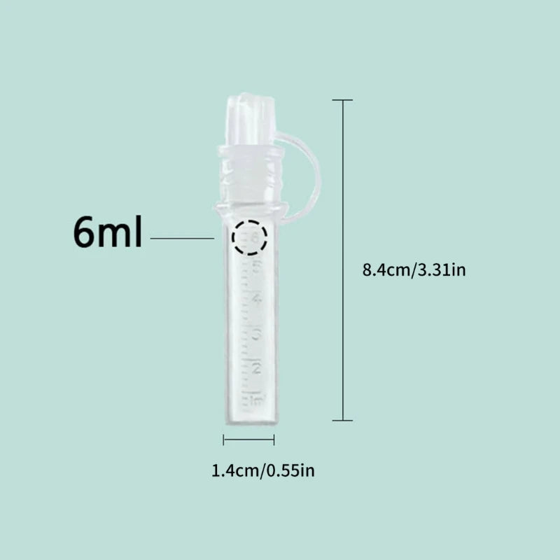 6pcs Colostrum Container Tube for Newborns Feeding Mom Breastfeeding Milk