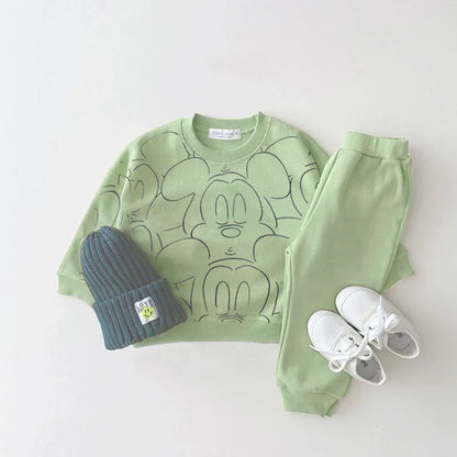 New Designer Cartoon Clothing  Tracksuit Baby Boy Summer