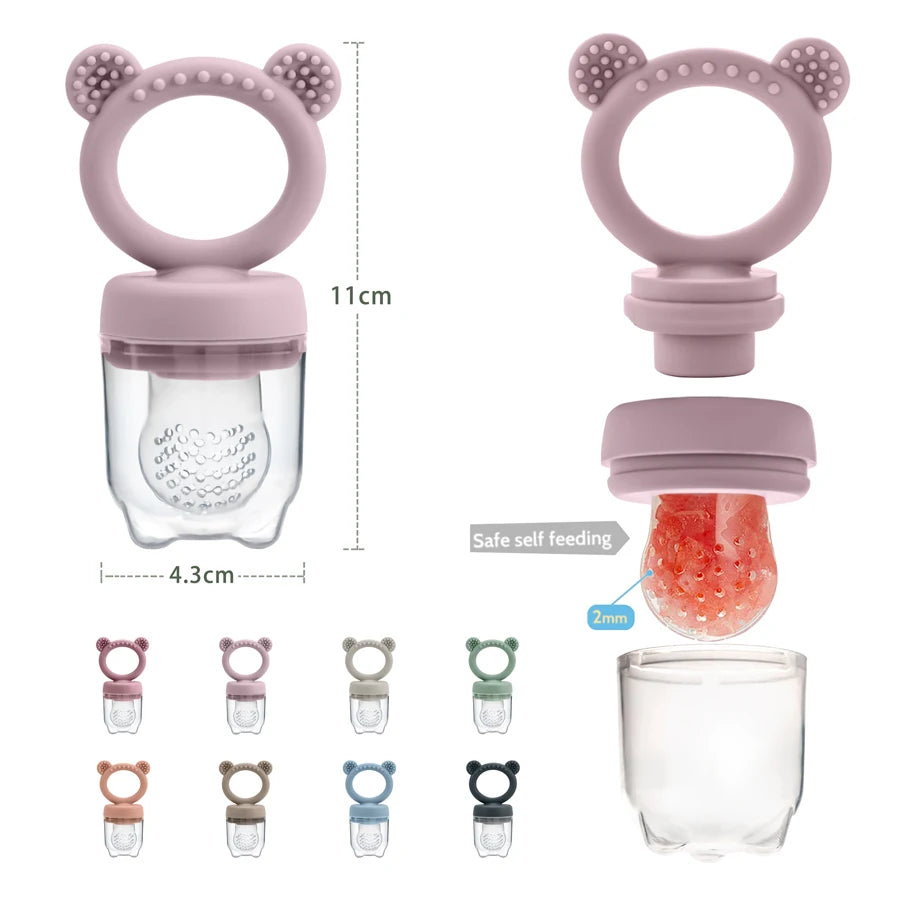 Pacifier Fruit Feeder With Cover Silicone Newborn