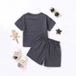 Summer 2pcs Kids Clothes Sets Children Sports Style Tracksuits T-shirts and Shorts Boy and Girl Outfits Suits