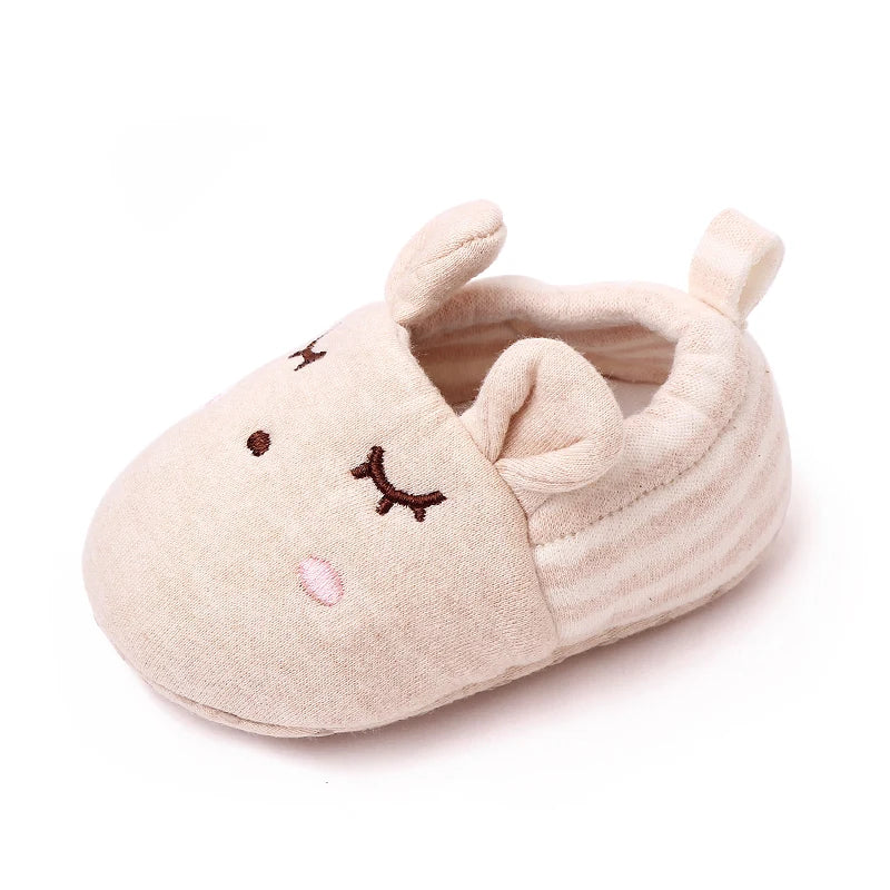 Baby Soft Cotton Shoes for Toddler Boys and Girls Colorful Options Cute Animal Design Shoes with Ears