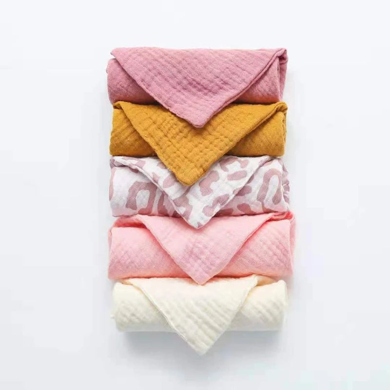 5 PcsWashcloth FaceclothInfant Wash Hand Face Wipes Baby Cotton