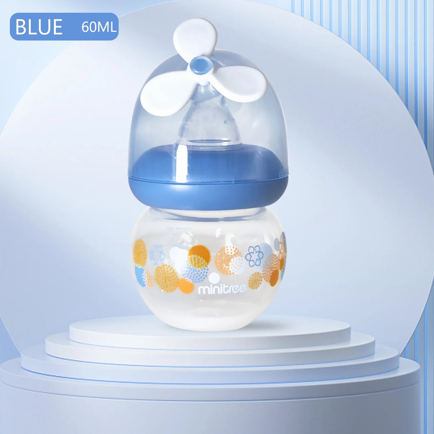 0-6 months newborn baby mini bottle, fall-proof and anti-colic PP bottle