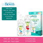 Dr. Brown's newborn glass baby bottle, wide diameter, anti-colic, gas-liquid separation 150ML + 270ML
