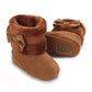 0-18M baby shoes Girls winter plush comfort snow boots cute bow cotton shoes baby soft soled non-slip toddler shoes