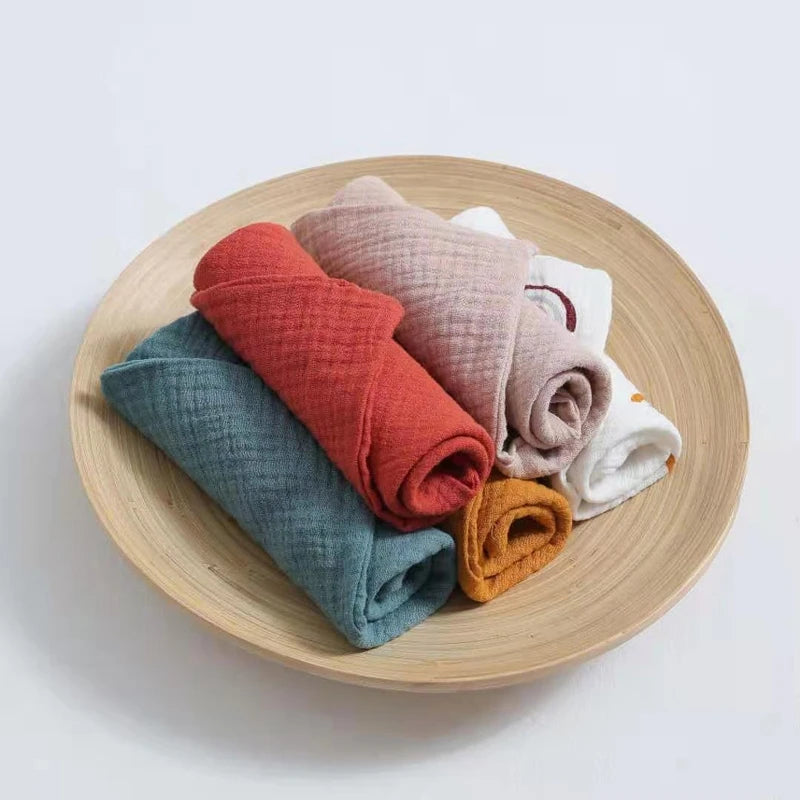 5 PcsWashcloth FaceclothInfant Wash Hand Face Wipes Baby Cotton