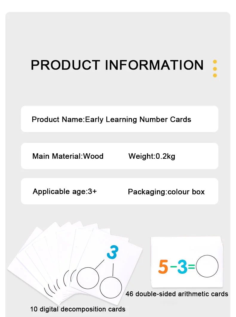Children's educational toys, mathematical operations learning