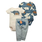 Newborn Baby Clothes Set Baby Boy Born Clothing 3PCS Bodysuit+Pants Outfit Toddler Girl Suit Infant Pajama Pure Cotton Sets