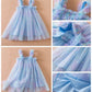 Toddler Baby Girls Party Dresses Back Butterfly