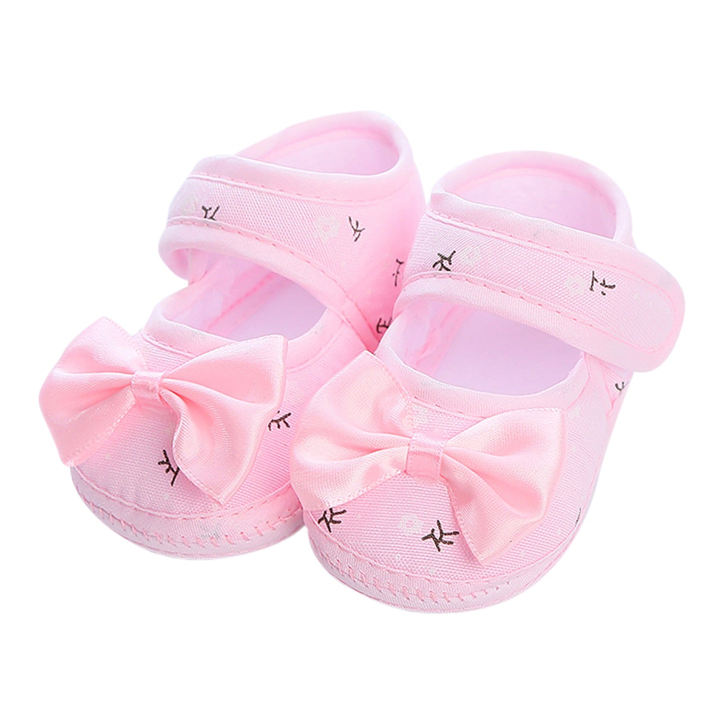 Baby Girl Shoes Newborn Baby girls sock Shoes Anti-Slip Soft Sole First Walkers Toddler Kids Cotton Baptism Shoes 3 6 9 Months