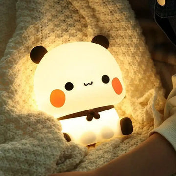 Cute Panda Night Light LED Squishy Novelty Animal Touch Night Lamp