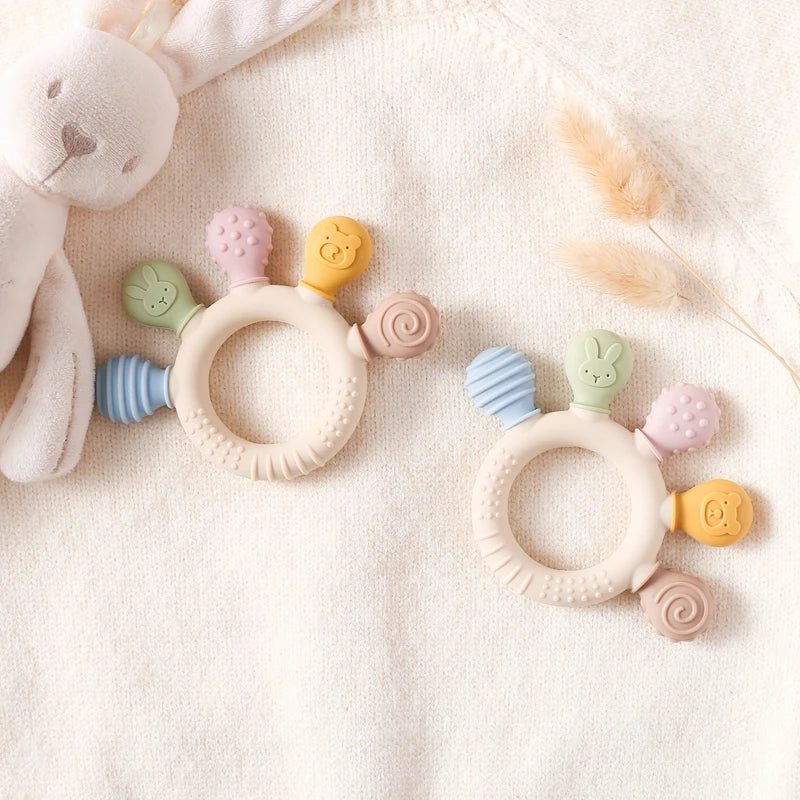 Silicone Teether Baby 0 12 Months