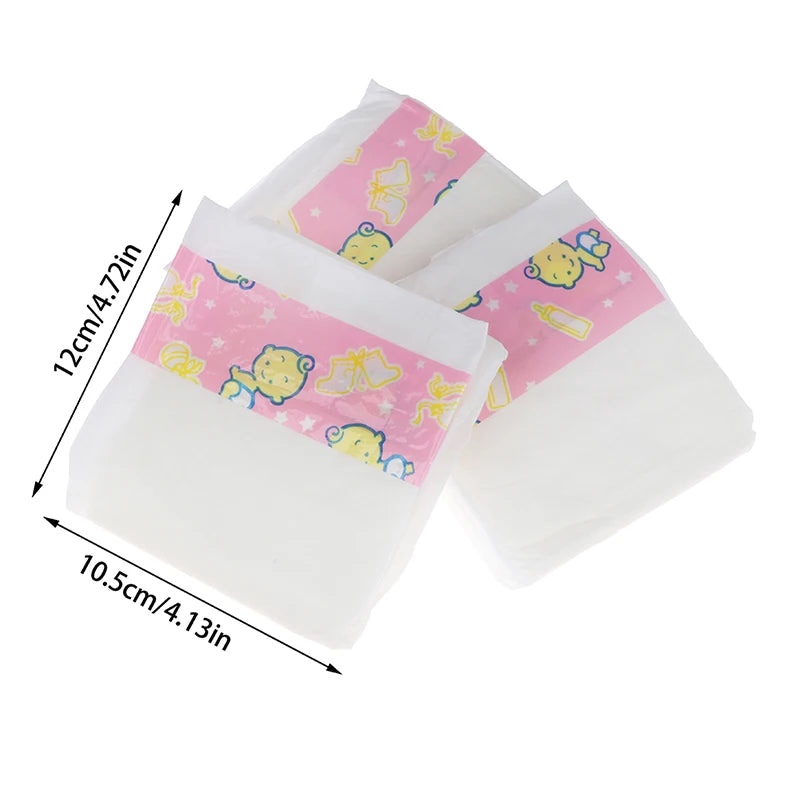 3pcs Diaper Pants Wear for Doll Accessory Gift Baby Born Accessories Kid