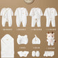 Newborn Baby Clothing 15/17/18/20 Pcs/0-3Months 100%Cotton Kids Clothes Suit Unise Infant Boys Girls Clothing Set Without Box