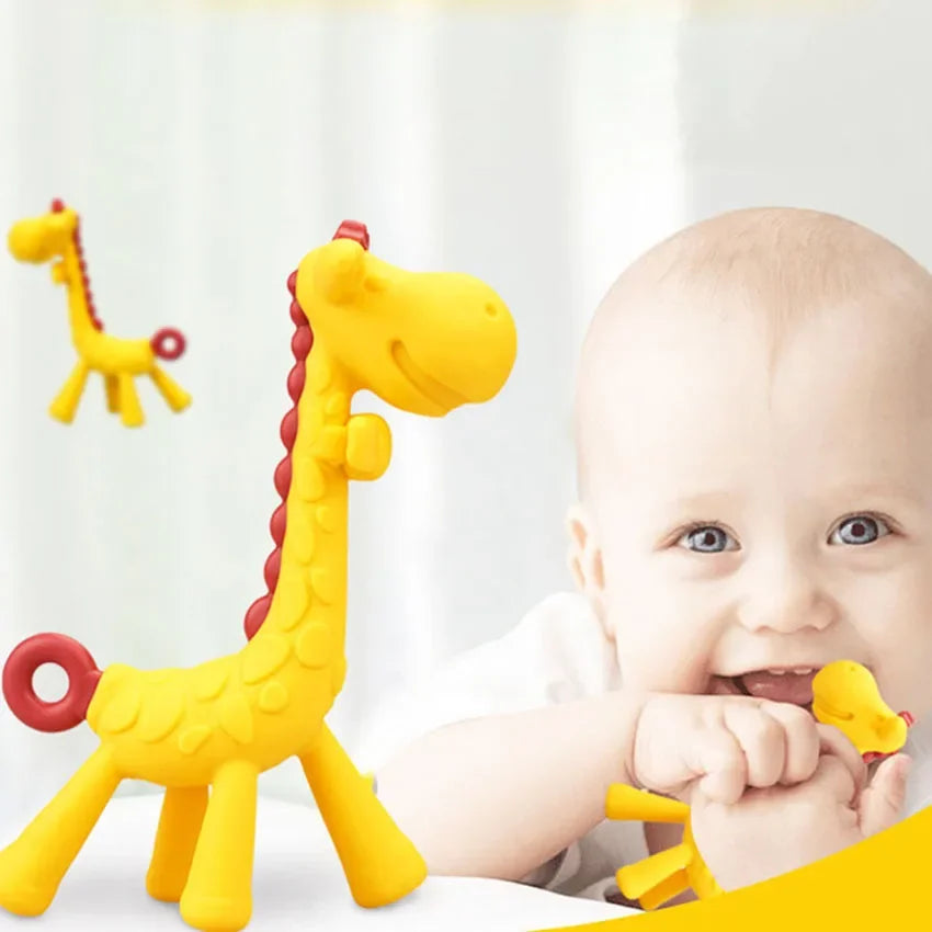 Silicone Teethers Giraffe Cartoon Baby