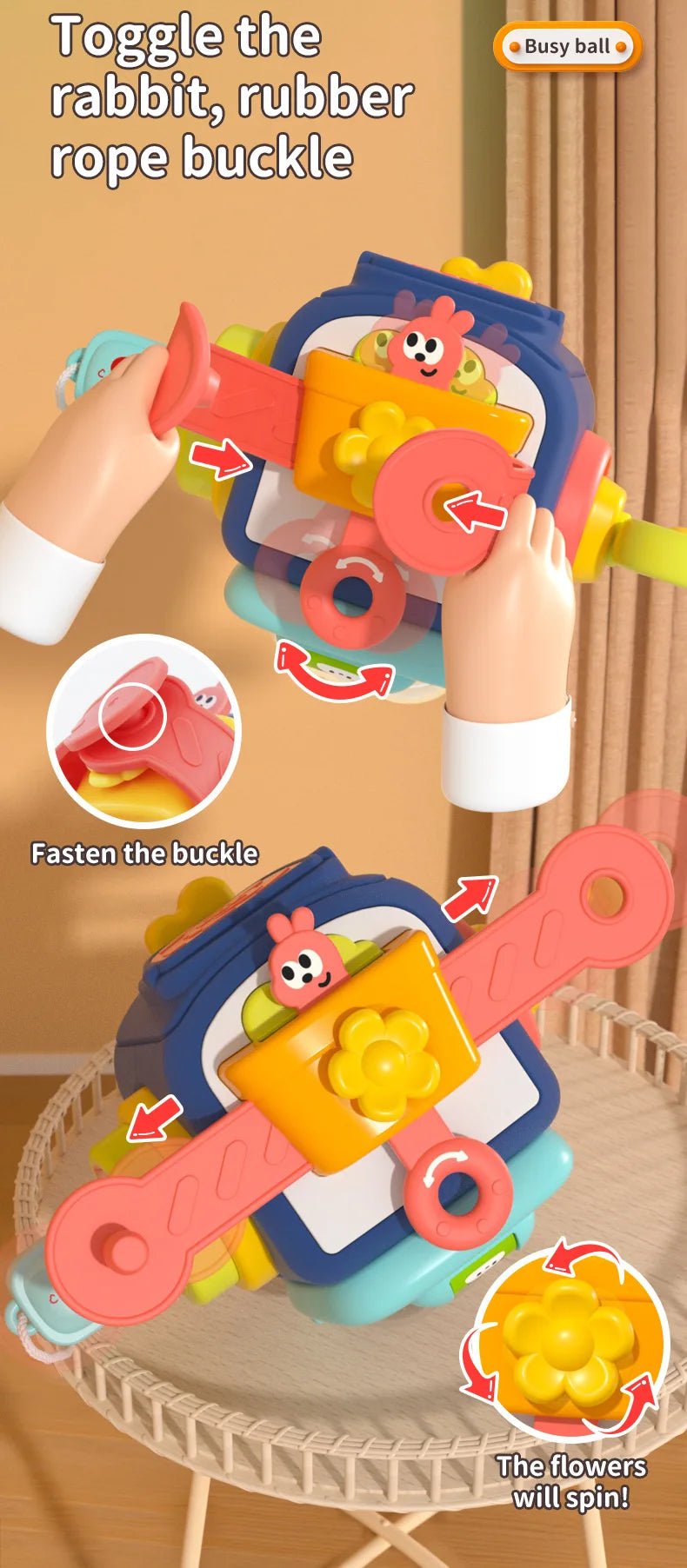 Board Cube Montessori Sensory Educational Toys