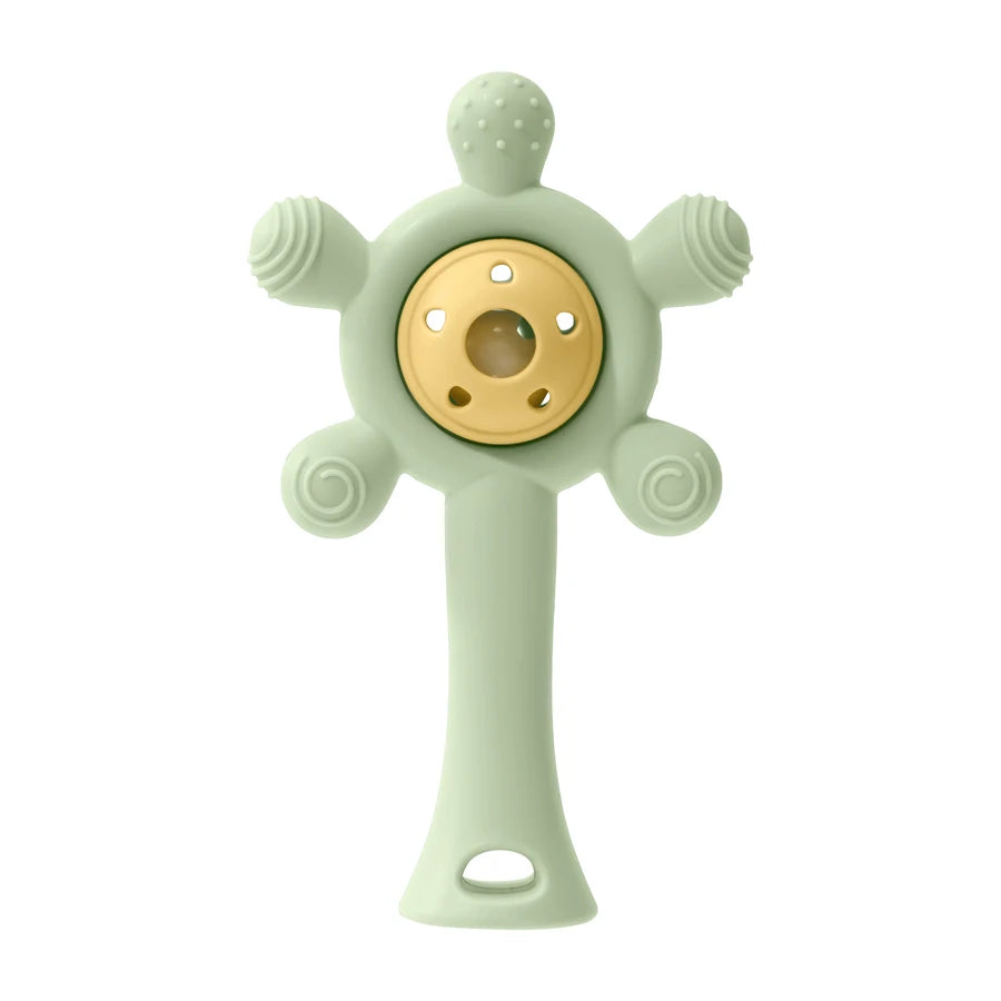 Color Kids Silicone Teether Toy Baby Rattle Toy Teething Ring
