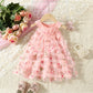 Baby Girl Floral Princess Dress | Sleeveless Summer Ball Gown (3M–3Y)