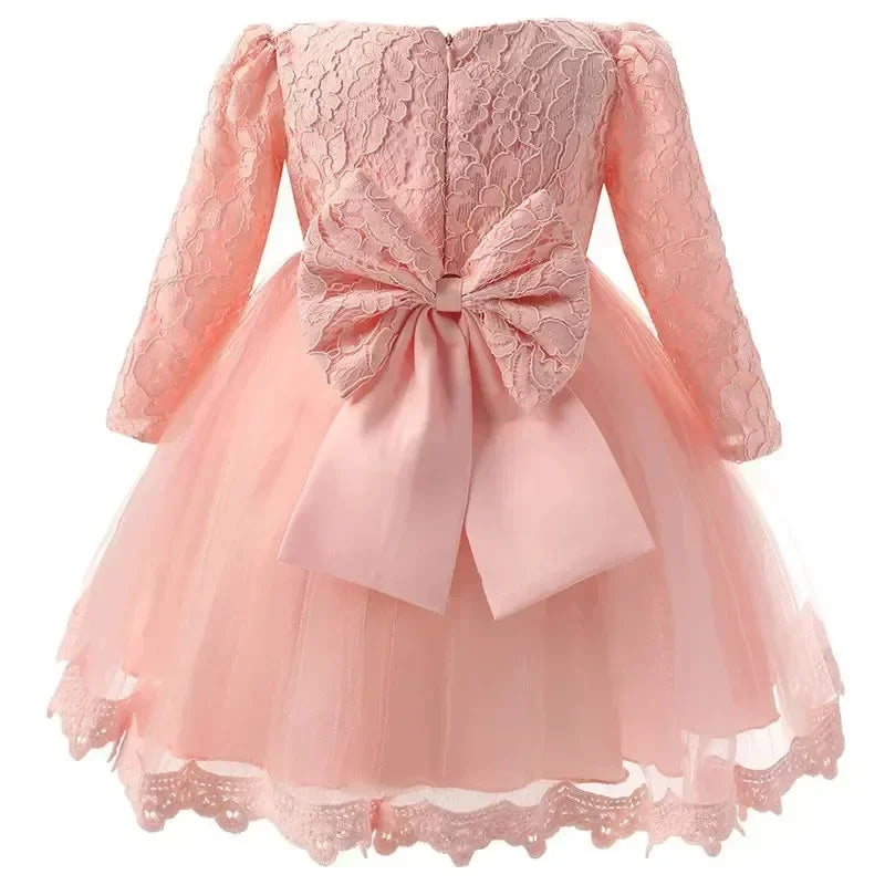 Newborn & Baby Girl Dress – Perfect for Christening, Baptism, Birthday, or Prom – 0–12 Months