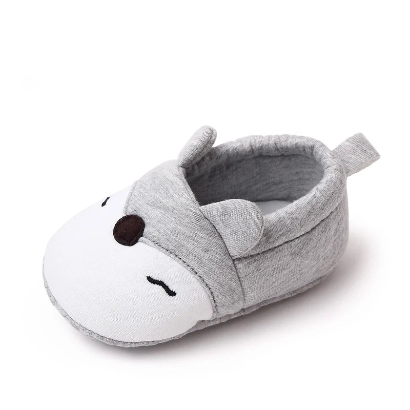 Baby Soft Cotton Shoes for Toddler Boys and Girls Colorful Options Cute Animal Design Shoes with Ears