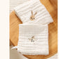 6 Layer Cotton Embroidery Baby Saliva Towels Hand Face Wipes Newborn