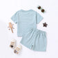 Summer 2pcs Kids Clothes Sets Children Sports Style Tracksuits T-shirts and Shorts Boy and Girl Outfits Suits