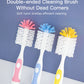 2 in 1 Mother-child Nylon Baby Bottle Cup Cleaning Brush Suction Stand Type Feeding Clean Tool Set