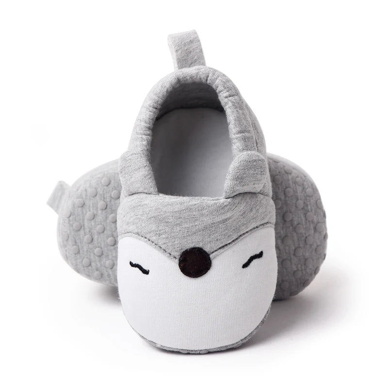 Baby Soft Cotton Shoes for Toddler Boys and Girls Colorful Options Cute Animal Design Shoes with Ears
